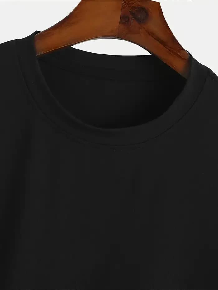 T-shirt grande taille pas mon problème pour femme | Col rond décontracté