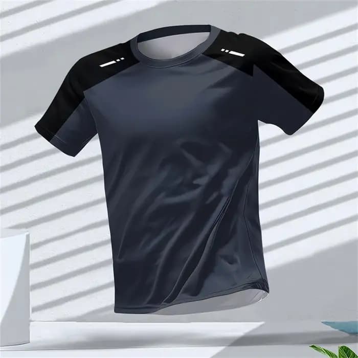 Mode course sport T-shirts pour hommes été décontracté en plein air Fitness 3D imprimé T-shirts en v