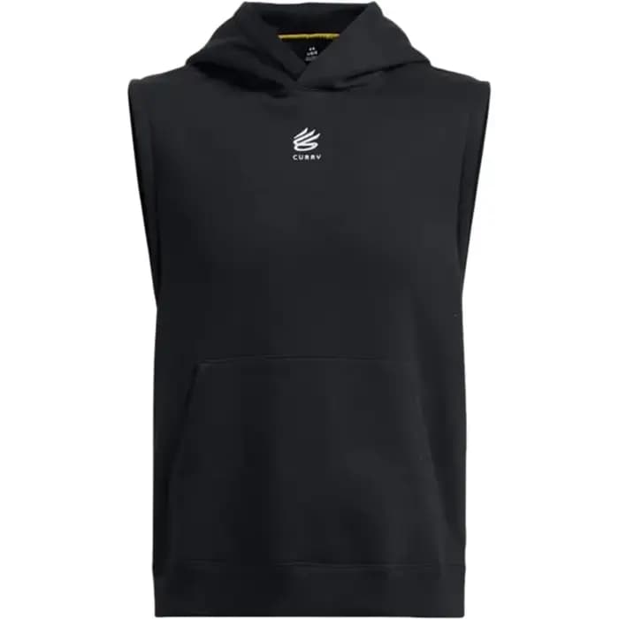 Under Armour UA Débardeur à capuche sans manches doublé en polaire pour homme, pour l'entraînement d