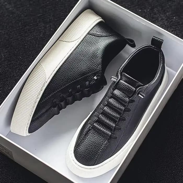 Baskets Blanches à Lacets pour Homme