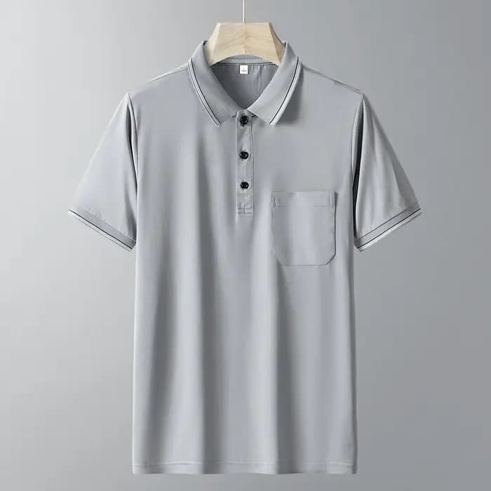 Polo Homme de Marque à Col Revers et Poche