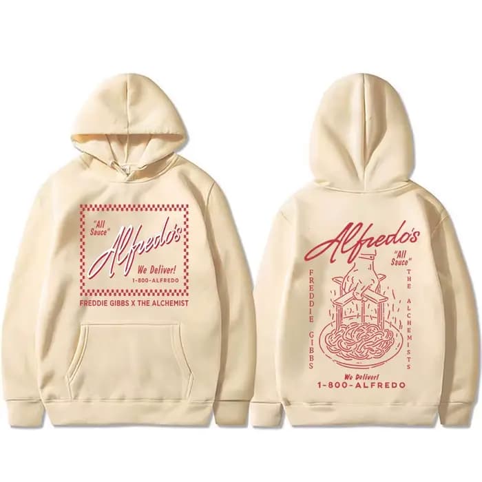 Rappeur Freddie Gibbs et l'alchimiste Alfredo le tour sweat à capuche hommes femmes Hip Hop surdimensionné