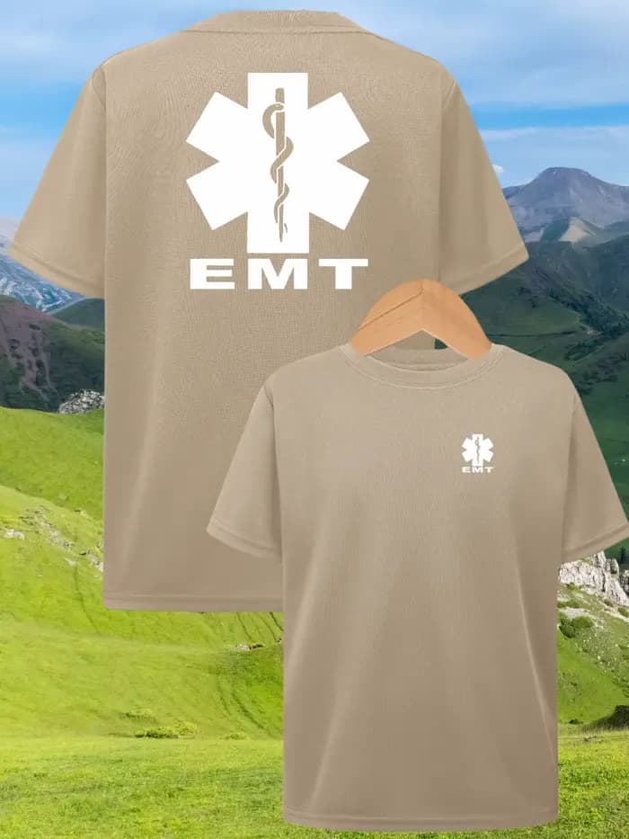T-shirt à col rond pour homme, haut à manches courtes, imprimé, tendance, décontracté, polyvalent, respirant, style minimaliste, manches courtes