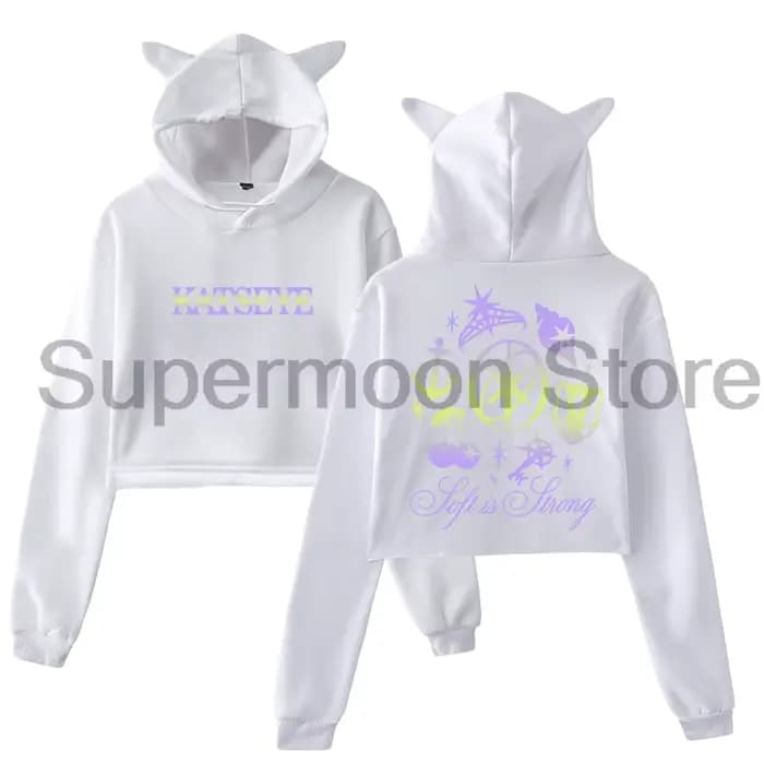Kpop Katseye doux est fort sweat à capuche 2025 beau Chaos Tour oreilles de chat