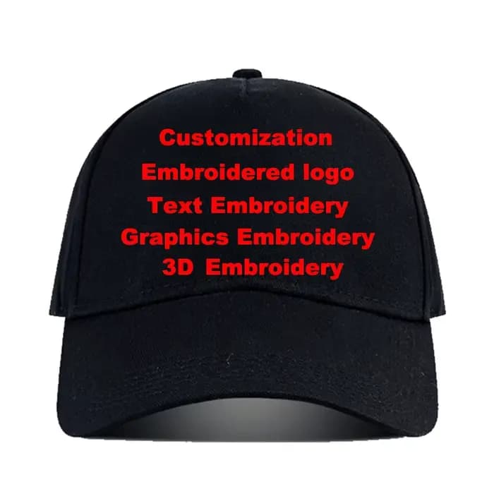 Casquette de baseball personnalisée avec broderie de logo