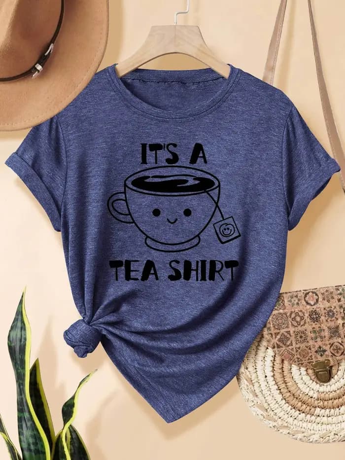 It's A Tea Shirt T-shirt pour femme - Motif avec jeu de mots mignon