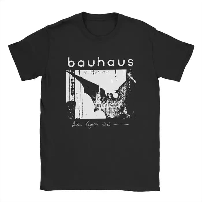 Bauhaus ailes de chauve-souris Bela Lugosi's Dead T-Shirt pour hommes 100% coton mode
