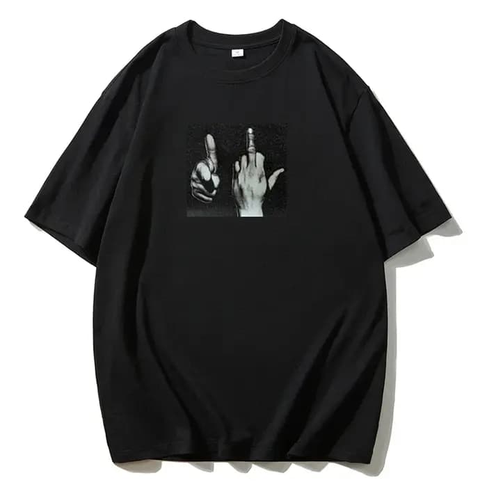 À la mode Ins personnalisé rue décontracté gothique coton imprimé femmes T-shirt 2025 été grande taille