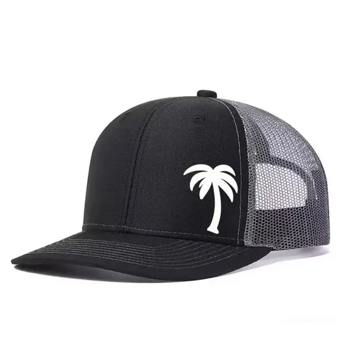 Casquette de baseball réglable imprimée palmiers