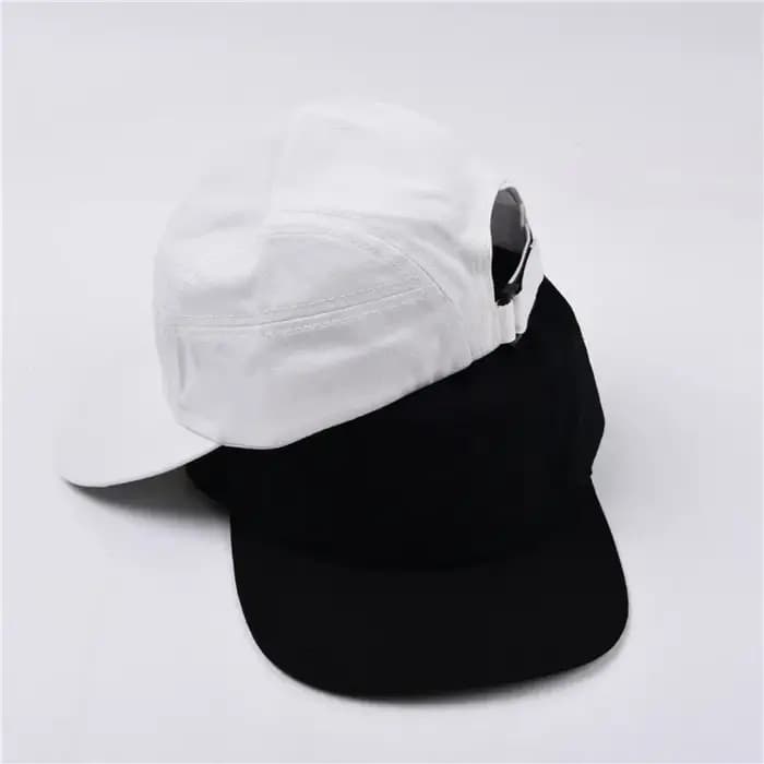 Logo personnalisé 5 panneaux casquettes Snapback pour hommes réglable bord plat lavé coton Camping chapeaux unisexe
