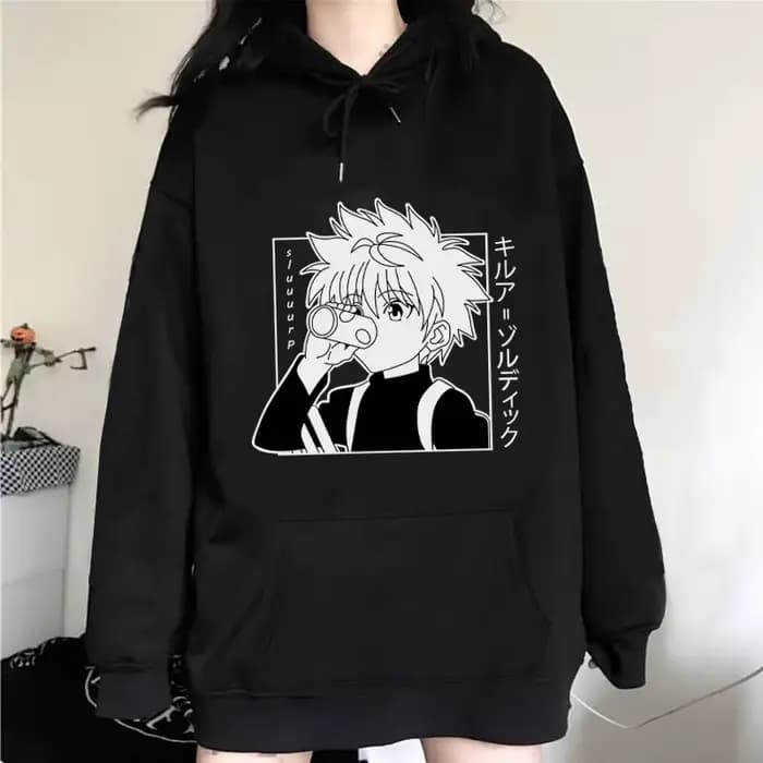 Hunter X Hunter Anime sweat à capuche pour hommes femmes Kurapika Manga sweats polaire automne hiver gothique Harajuku pull à capuche