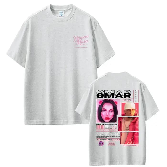 Rappeur Omar Courtz Primera Musa T-shirts hommes femmes mode Hip Hop surdimensionné à manches courtes