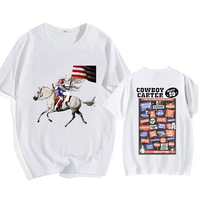 Cowboy Carter Beyoncée T-shirt impression graphique