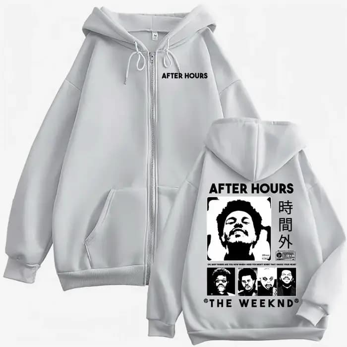 The Weeknd After Hours Til Dawn – sweat-shirt à capuche avec fermeture éclair pour hommes et femmes