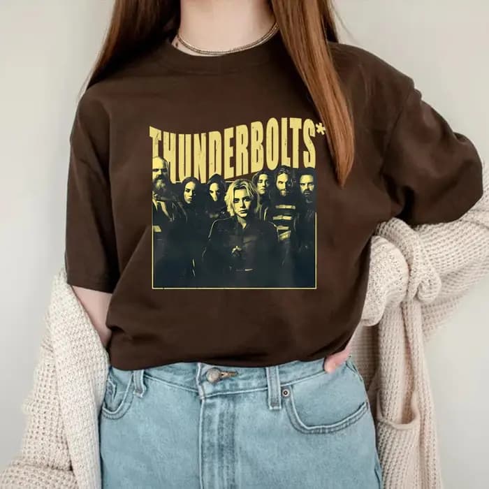Vintage Thunder-bolts T-Shirt Bucky Barnes chemise hiver soldat chemises