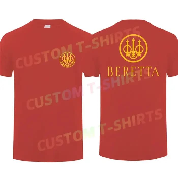 T-shirt décontracté pour homme 2025 – Motif Beretta Armes à feu