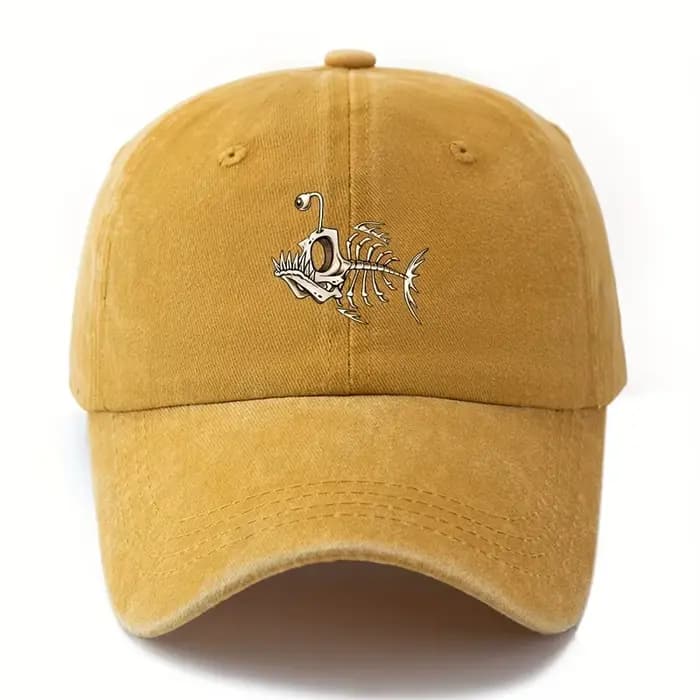Casquette de baseball imprimée en arête de poisson