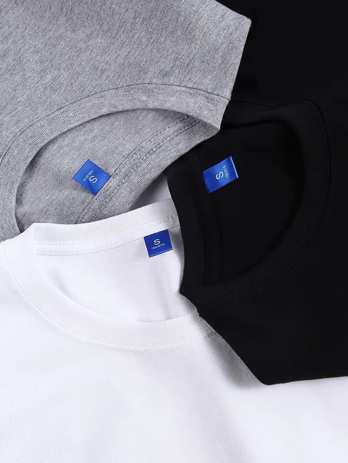 T-shirt en coton uni à col rond pour homme 2026 MRMT – Haut décontracté