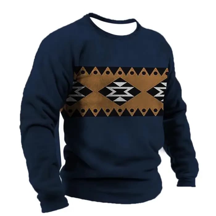 Streetwear imprimé 3D à manches longues pour hommes