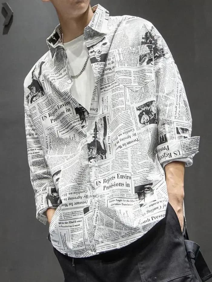 Chemise japonaise pour hommes
