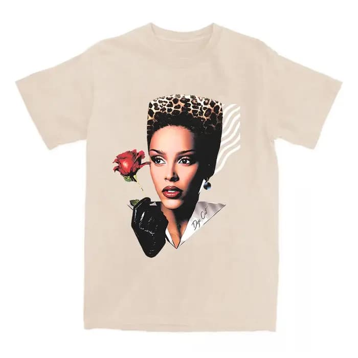 VIE GLAMOUR T-SHIRT Doja chat chanteur impression t-shirts à manches courtes coton femme