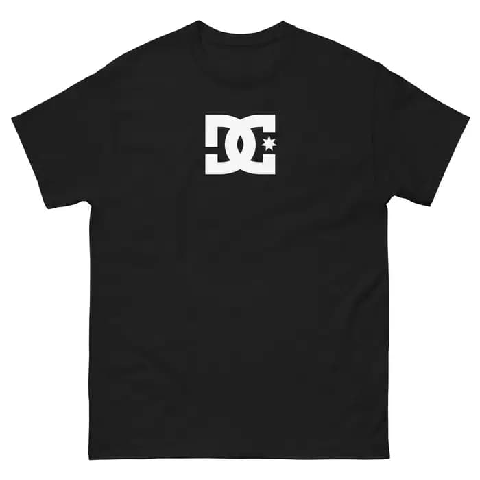 T-shirt de skate avec logo graphique DC, style unisexe haut de gamme, pour hommes et femmes