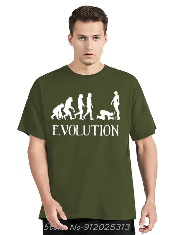 T-Shirt à Manches Courtes et Col Rond pour Homme et Femme, Vêtement Unisexe, Humoristique, BDSM, Évo