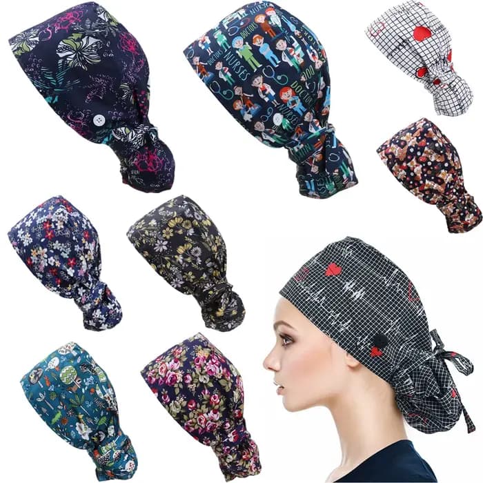Casquette de travail réglable avec bouton pour hommes et femmes