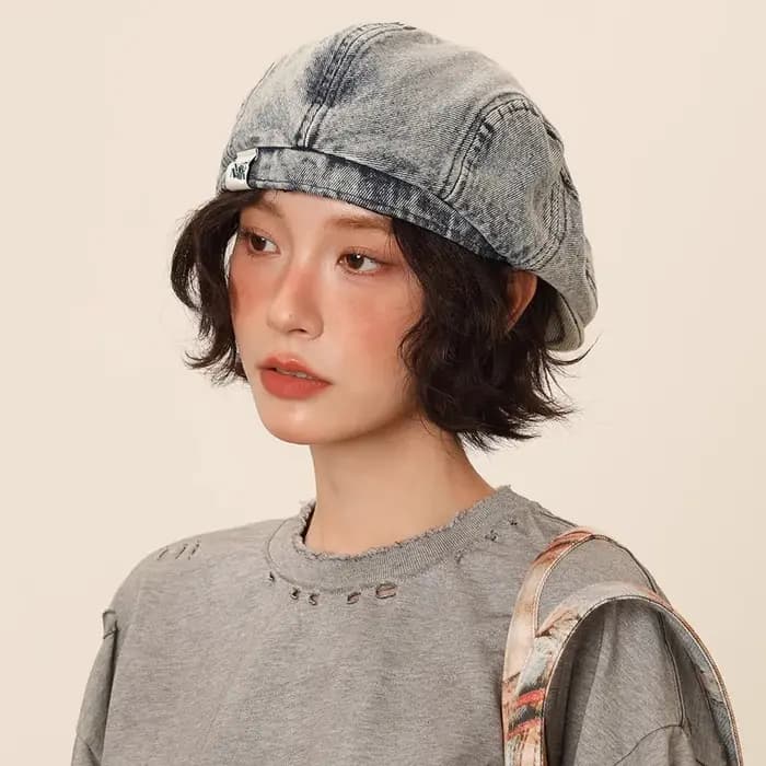 Casquette à visière rétro pour hommes