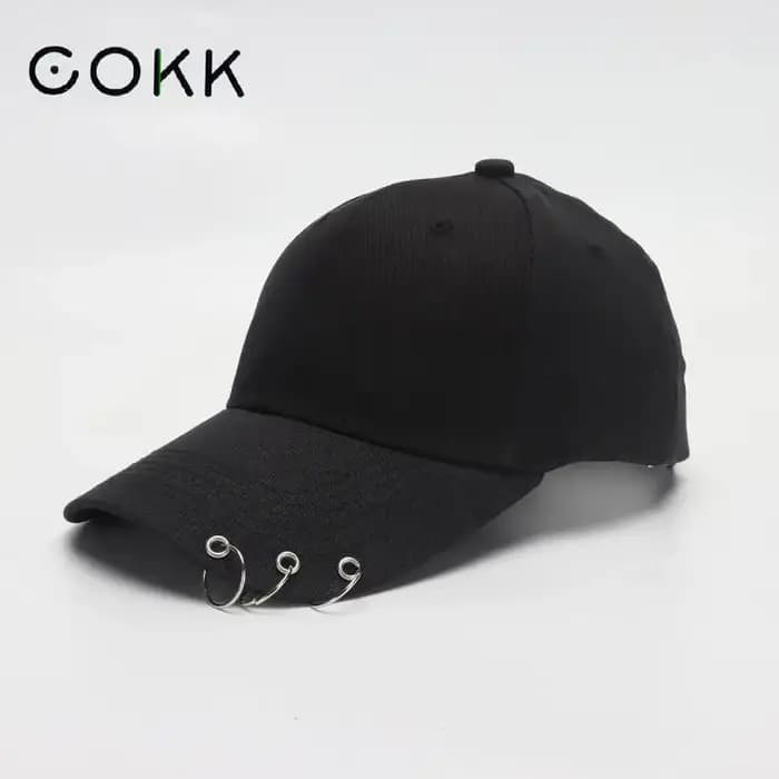 COKK Hip Hop casquette de Baseball femme avec anneau cercle Snapback chapeaux pour hommes femmes unisexe réglable Kpop Style coréen Gorra