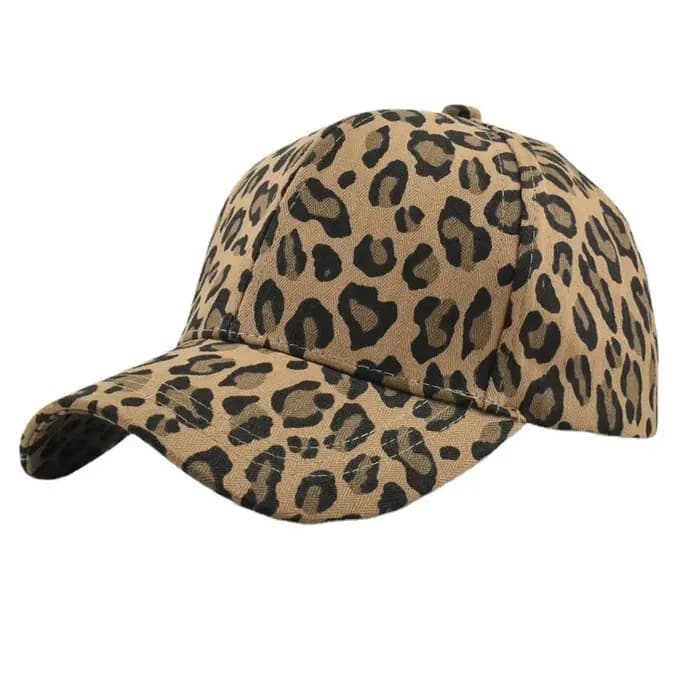 Casquette de baseball à imprimé léopard pour hommes et femmes
