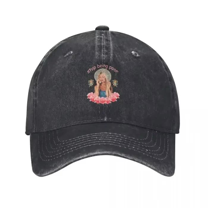 Casquette de baseball militaire 2026 Paris Hilton 'Stop Being Poor' pour homme et femme