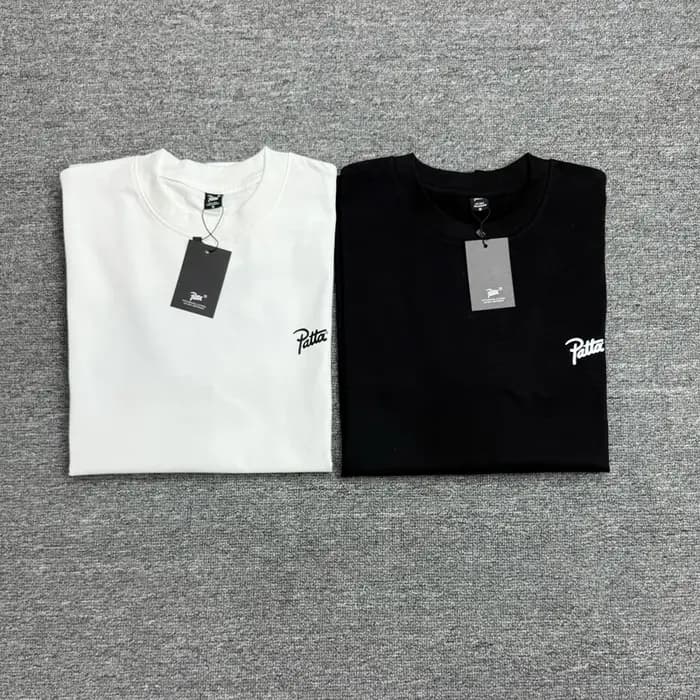 T-shirt classique Patta 26SS Nouvelle Collection – Homme/Femme – Coton ample décontracté – Imprimé lettres