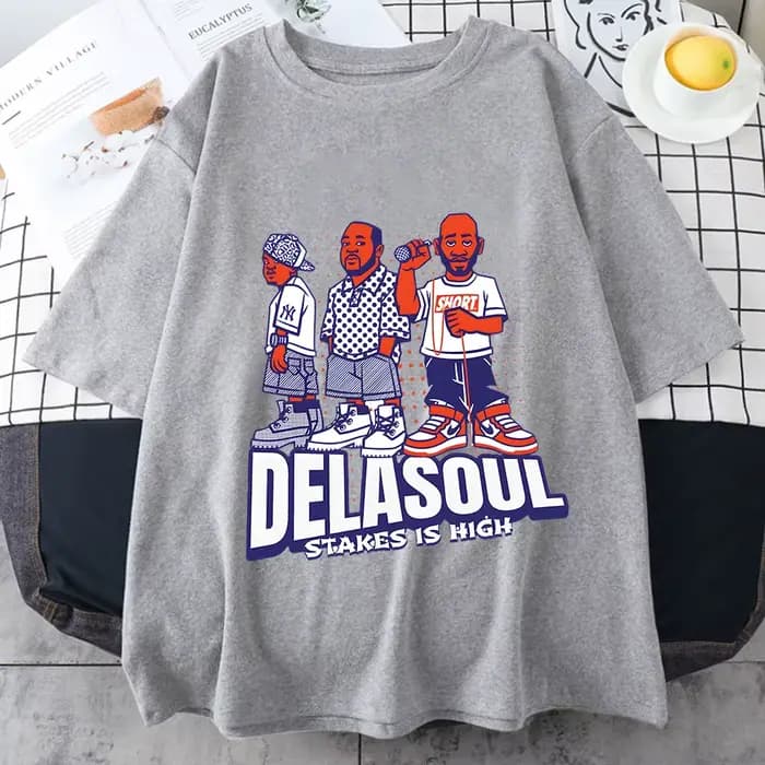 T-shirt imprimé De La Soul pour femmes et hommes