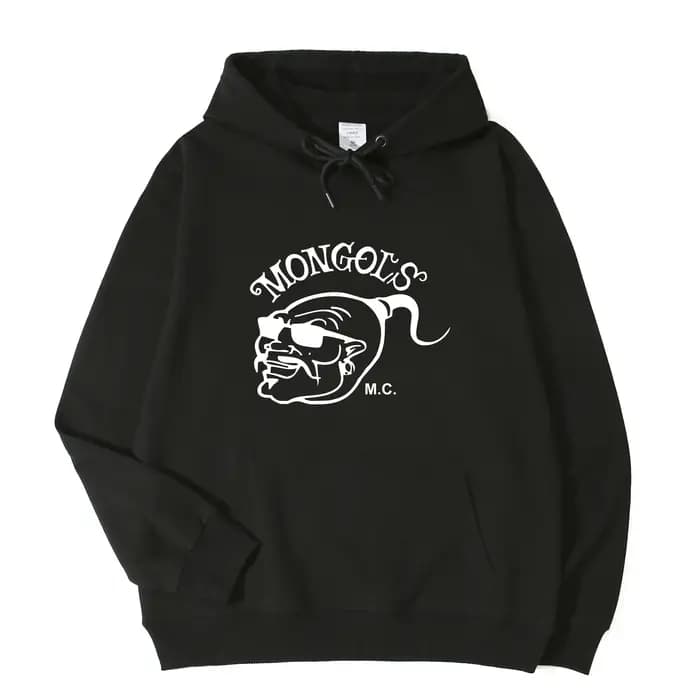 Sweat à capuche unisexe pour hommes et femmes, Hurcycles Club Mongols MC