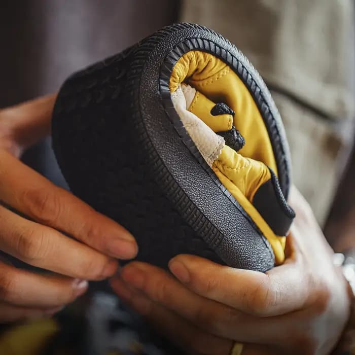 Maden Baskets unisexe jaunes vintage classiques basses à semelle plate légères décontractées de styl