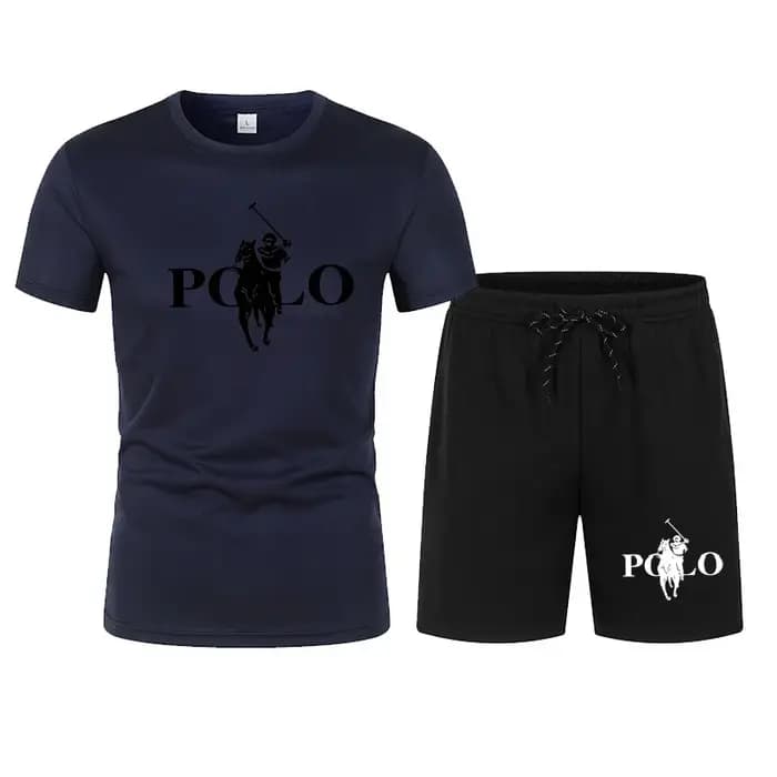 Ensemble de sport décontracté tendance été 2026 pour homme, t-shirt en maille style urbain