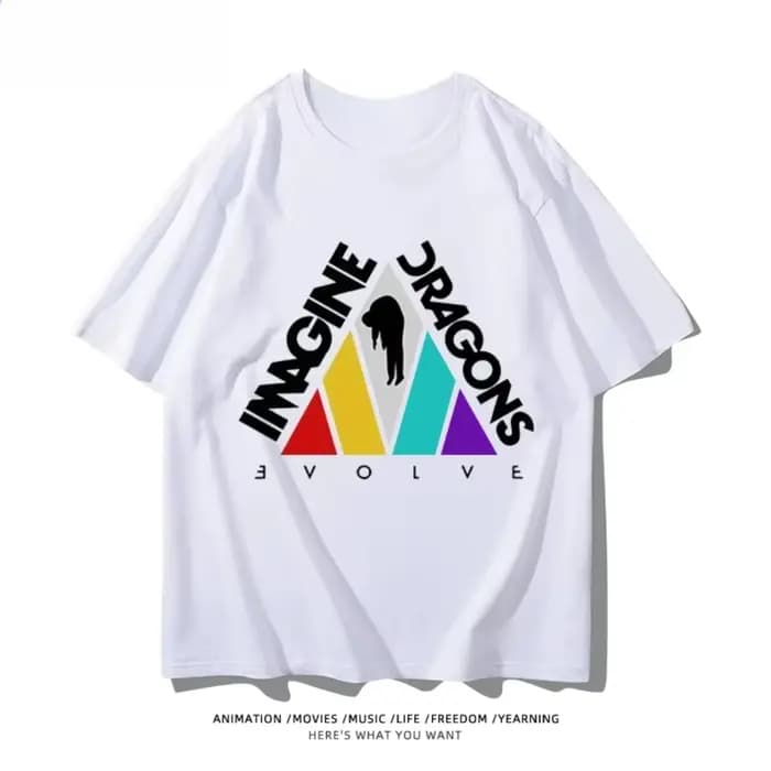 2025 nouveau Imagine Dragons Loom Band imprimé graphique t-shirts femmes à manches courtes t-shirts