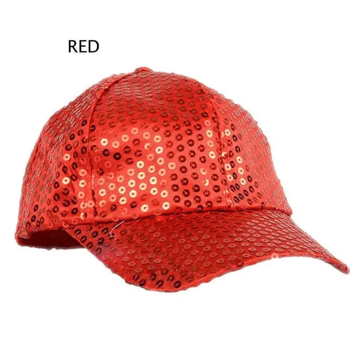 Casquette de baseball légère à paillettes rétro