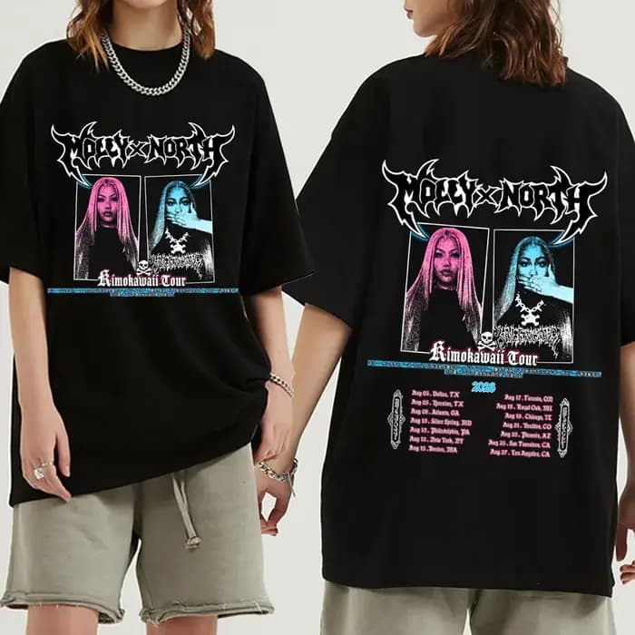 T-shirt North West Molly Santana Kimokawaii Tour pour homme et femme