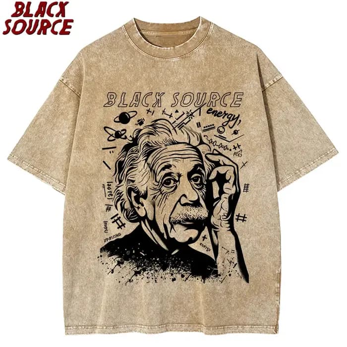 T-shirt drôle T320 Albert 100% coton imprimé