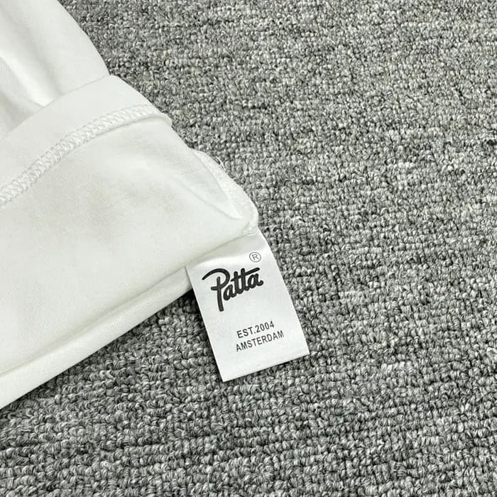 T-shirt classique Patta 26SS Nouvelle Collection – Homme/Femme – Coton ample décontracté – Imprimé lettres