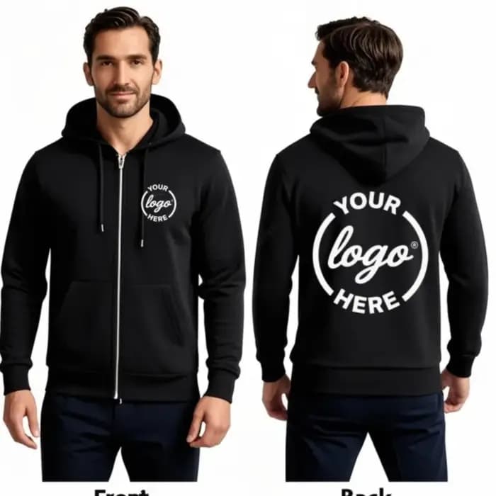 Sweat à capuche personnalisé pour homme marque votre design ici