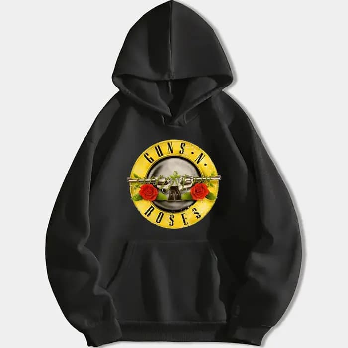 Guns N Trash Bullet Logo Sweat à capuche unisexe, Sweat à capuche chaud, Sweat Smile, Streetwear déc