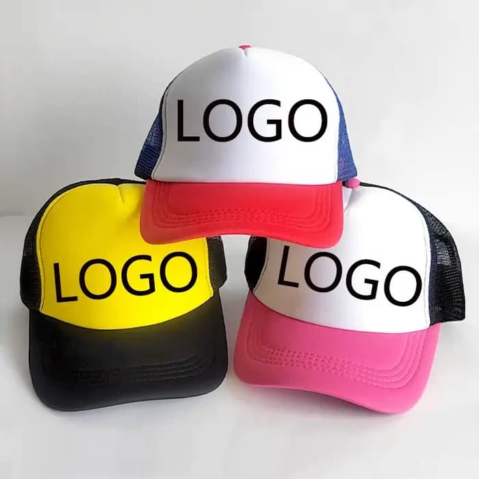 Chapeaux de camionneur personnalisés casquettes de baseball de sport en mousse polyester Logo imprimé broderie