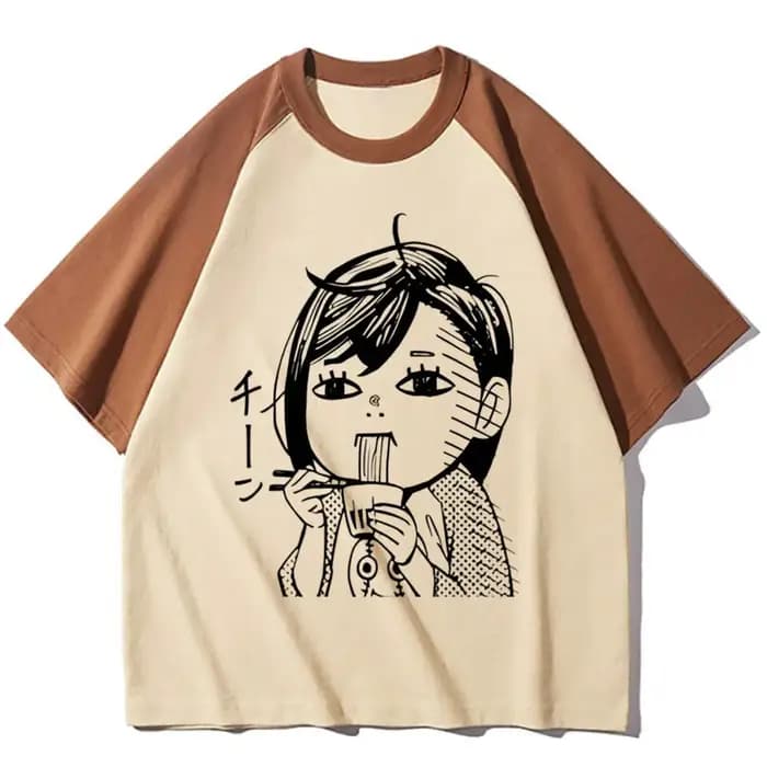 Dandadan t-shirt femme graphique anime streetwear chemise punk confortable psychédélique hip hop université pastel numérique coloré