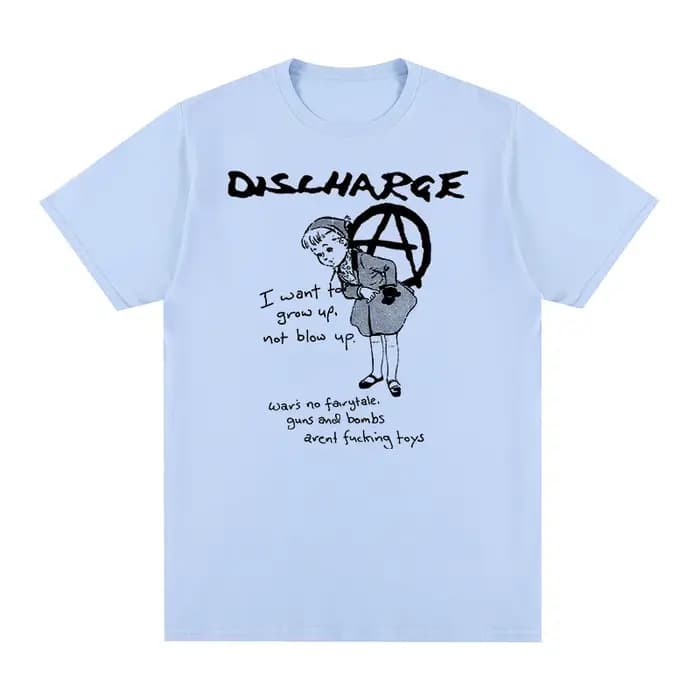 DISCHARGE Vintage T-shirt d-battement croûte punk nouveaux os cassés varukers crass coton hommes