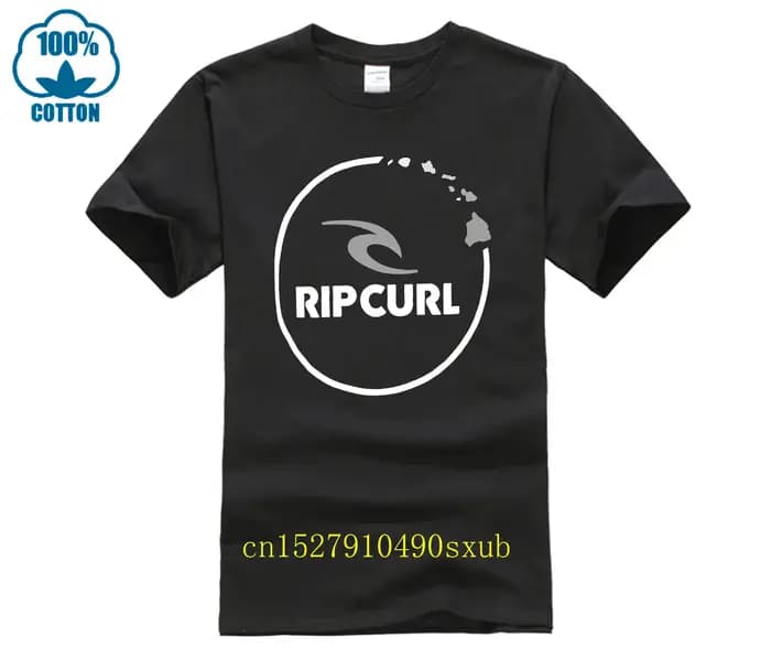 Rip chemise curl hommes 100% coton à manches courtes t-shirts offre spéciale décontracté col rond ample été t-shirt