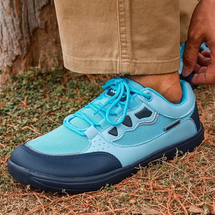 Oiaano pieds nus bout large homme chaussures loisirs Sneaker maille à lacets respirant confort léger sport marche course randonnée