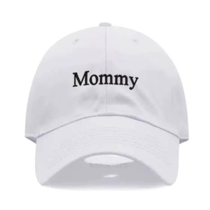 Casquette de baseball tendance brodée avec les inscriptions « Daddy & Mommy »